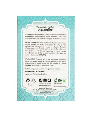 AMLA TRATAMIENTO CAPILAR AYURVEDICO ECO