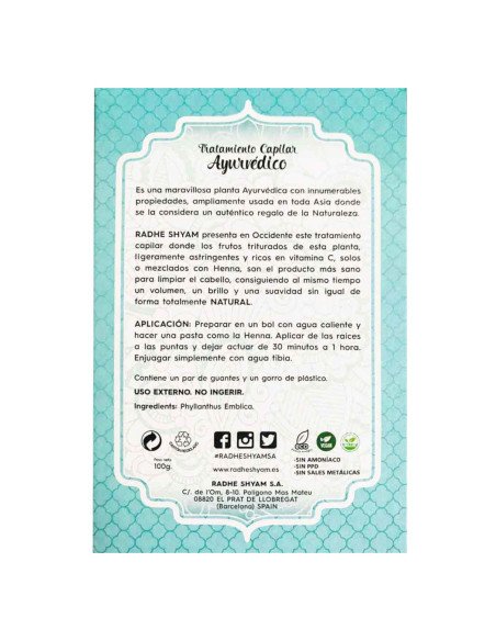 AMLA TRATAMIENTO CAPILAR AYURVEDICO ECO