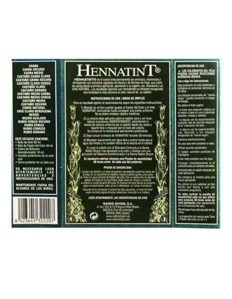 HENNATINT CAOBA MEDIO - 60 ml