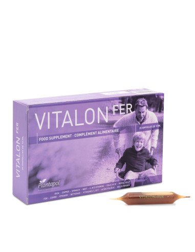 VITALON FER CON JALEA REAL 20 ampollas