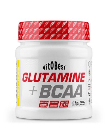 GLUTAMINA+BCAA (POLVO) 500 g SABOR LIMON