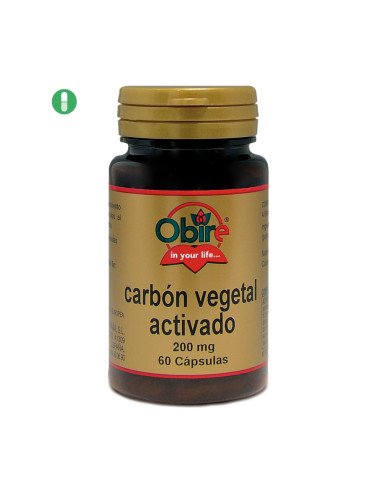 CARBON VEGETAL ACTIVADO 200 mg  60 caps