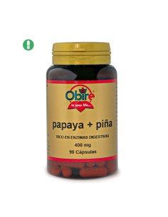 PAPAYA + PIÑA 400 mg - 90 caps