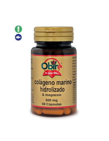 COLAGENO MARINO HIDROLIZADO & MAGNESIO 600 mg 60 caps