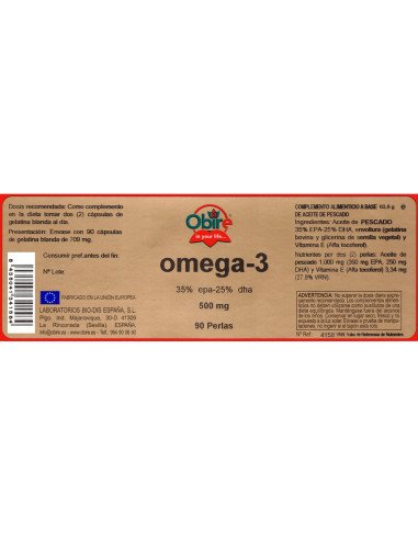 OMEGA 3 500 mg - 90 perlas