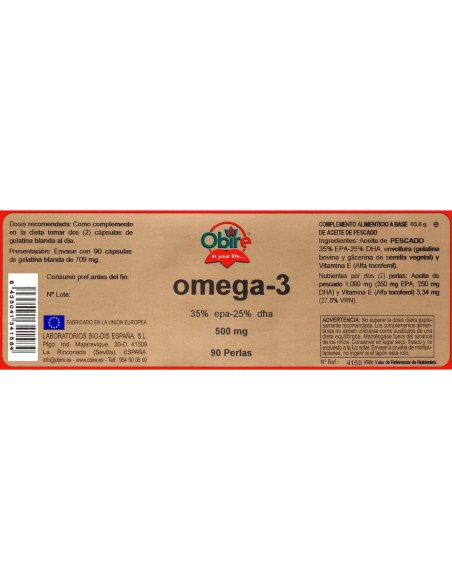 OMEGA 3 500 mg - 90 perlas