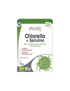 CHLORELLA + SPIRULINA BIO - 200 comp