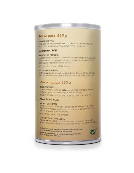 BEBIDA VEGETAL DE SOJA EN POLVO - 550 g