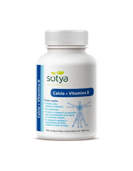 CALCIO+VITAMINA D3 1g - 100 comp masticables