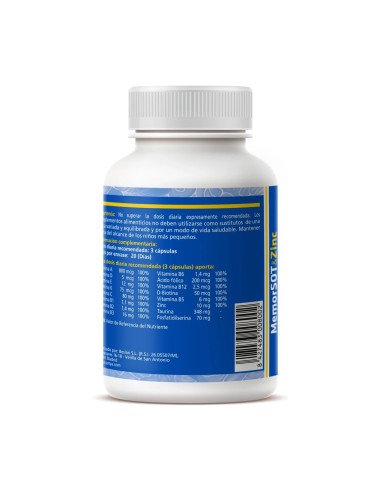 MEMORSOT & ZINC 750 mg - 60 caps