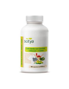 CAFE VERDE CON GARCINIA + CHITOSAN + CROMO 650 mg - 90 caps