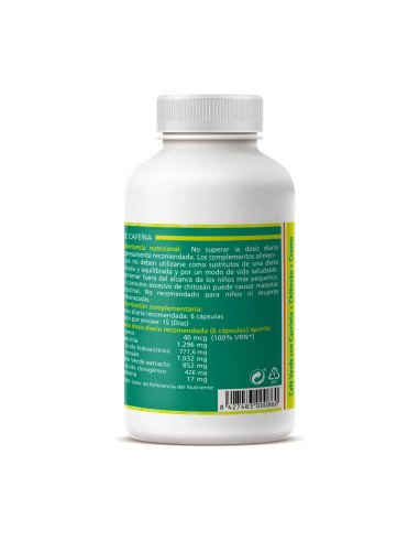 CAFE VERDE CON GARCINIA + CHITOSAN + CROMO 650...