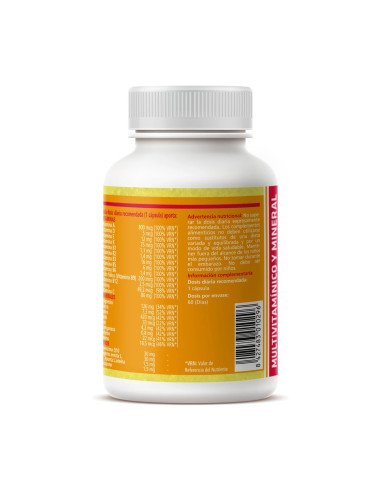 MULTIVITAMINICO Y MINERAL 820 mg - 60 caps