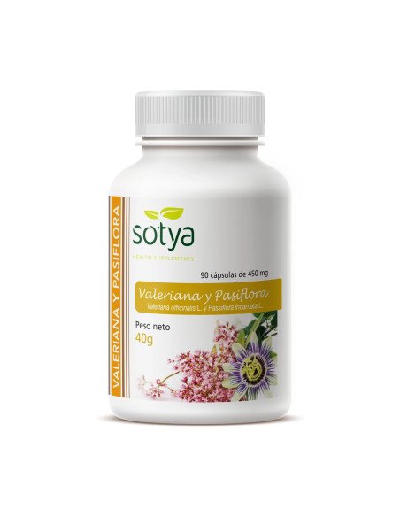 VALERIANA Y PASIFLORA 450 mg - 90 caps