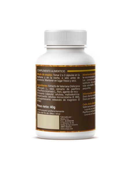 VALERIANA Y PASIFLORA 450 mg - 90 caps