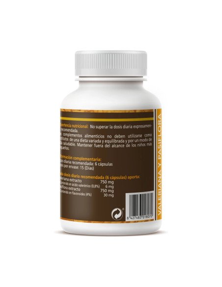 VALERIANA Y PASIFLORA 450 mg - 90 caps