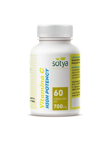 VITAMINA C HIGH POTENCY 60 caps 700 mg