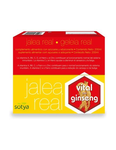 JALEA REAL VITAL CON GINSENG 20 viales de 10 ml.