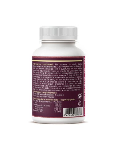 LEVADURA  ROJA DE ARROZ + Q10 + DHA 550 mg - 60...