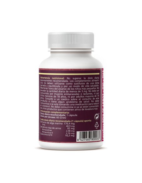 LEVADURA  ROJA DE ARROZ + Q10 + DHA 550 mg - 60 caps