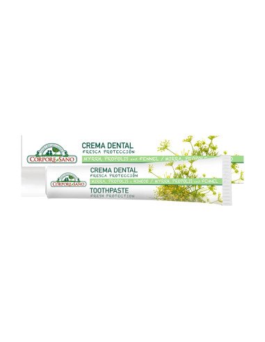 CREMA DENTAL FRESCA PROTECCION (Propolis, Mirra e Hinojo) 75 ml