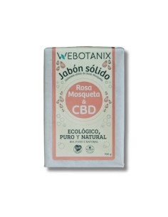 JABON SOLIDO ROSA MOSQUETA & CBD BIO - 100 g