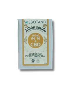 JABON SOLIDO ARBOL DEL TE & CBD BIO - 100 g