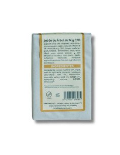 JABON SOLIDO ARBOL DEL TE & CBD BIO - 100 g 2