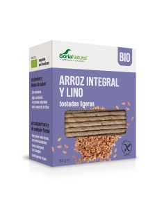 TOSTADAS LIGERAS DE ARROZ INTEGRAL Y LINO BIO - 85 g