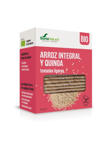 TOSTADAS LIGERAS DE ARROZ INTEGRAL Y QUINOA BIO - 85 g.