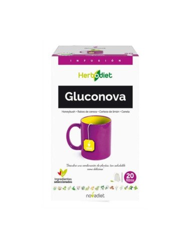 HERBODIET - GLUCONOVA - 20 filtros