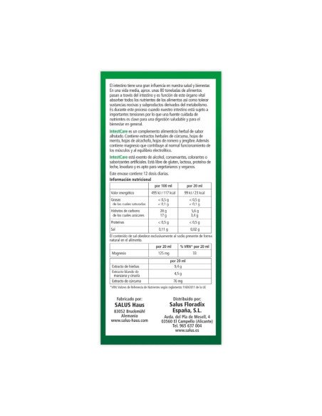 INTESTCARE Formula Herbal Liquido - 250 ml