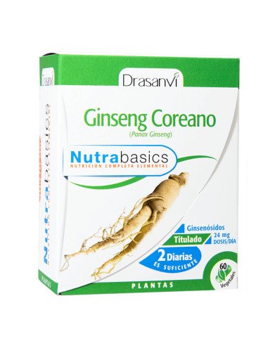 Ginseng Coreano - 60 Cáps - Nutrabasics