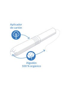 Tampon Regular con Aplicador Bio - 16 uds 2