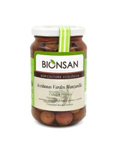 ACEITUNAS VERDES MANZANILLA ECOLOGICAS - 200 g