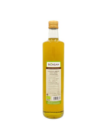 ACEITE DE OLIVA ARBEQUINA VIRGEN EXTRA ECOLOGICO - 750 ml