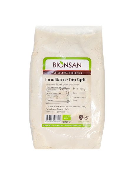 HARINA BLANCA DE TRIGO ESPELTA ECOLOGICA - 500 g