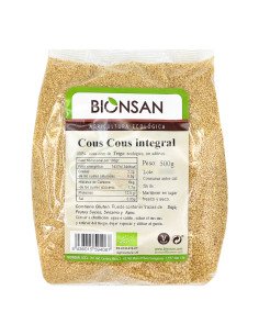 COUS COUS DE TRIGO INTEGRAL ECOLOGICO - 500 g