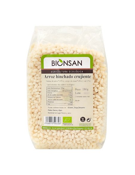 ARROZ HINCHADO CRUJIENTE ECOLOGICO - 180 g