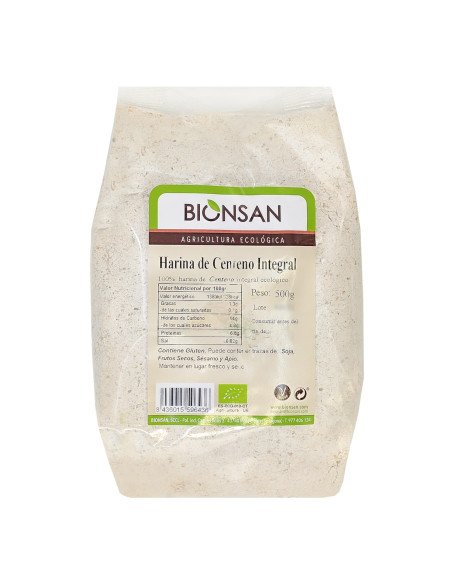 HARINA DE CENTENO INTEGRAL ECOLOGICA - 500 g
