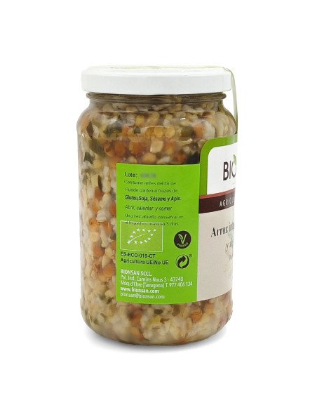 ARROZ INTEGRAL CON LENTEJAS Y ALGAS MARINAS ECOLOGICO - 370 g