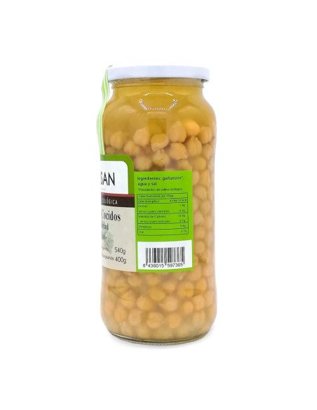 GARBANZOS COCIDOS ECOLOGICOS - 540 g