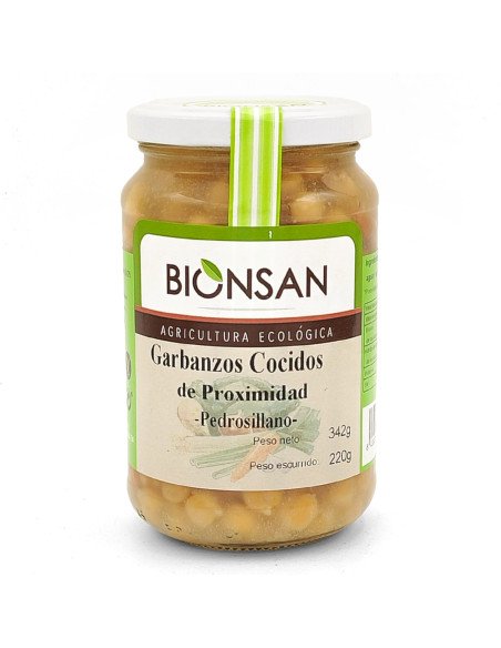 GARBANZOS COCIDOS ECOLOGICOS - 220 g