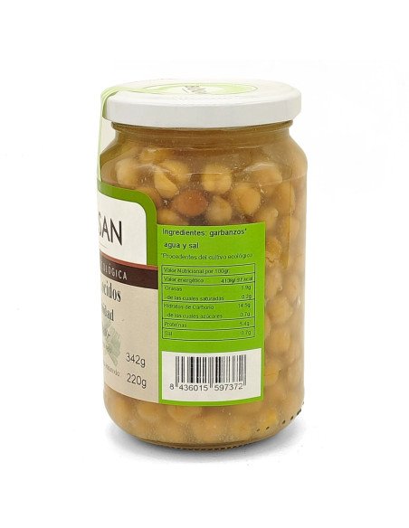 GARBANZOS COCIDOS ECOLOGICOS - 220 g