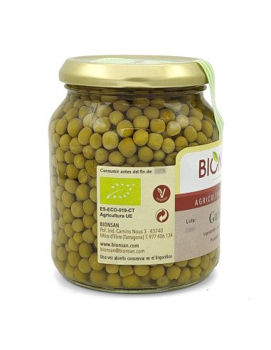 GUISANTES COCIDOS ECOLOGICOS - 350 g