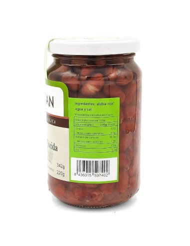 ALUBIAS ROJAS COCIDAS ECOLOGICAS - 220 g