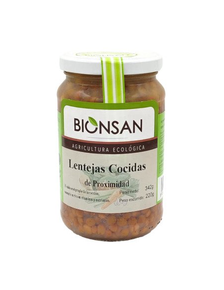 LENTEJAS COCIDAS ECOLOGICAS - 220 g