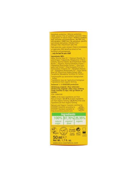 PROTECTOR SOLAR ECOLOGICO PARA BEBES Y NIÑOS SPF45 - 50 ml