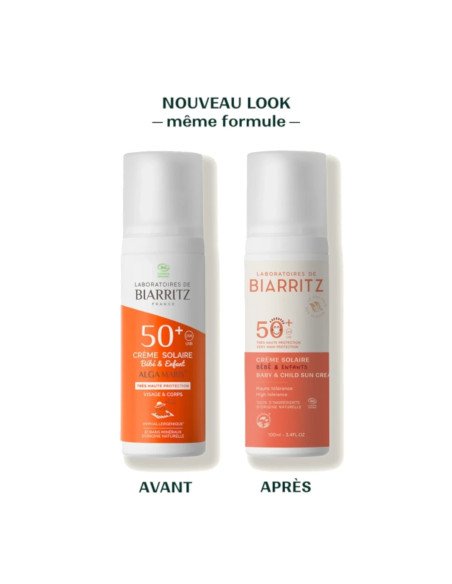 CREMA SOLAR PARA BEBES Y NIÑOS SPF50+ BIO - 100 ml