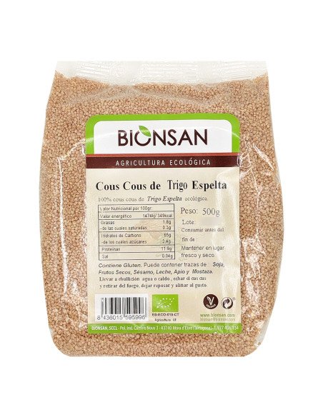 COUS COUS DE ESPELTA ECOLOGICO - 500 g
